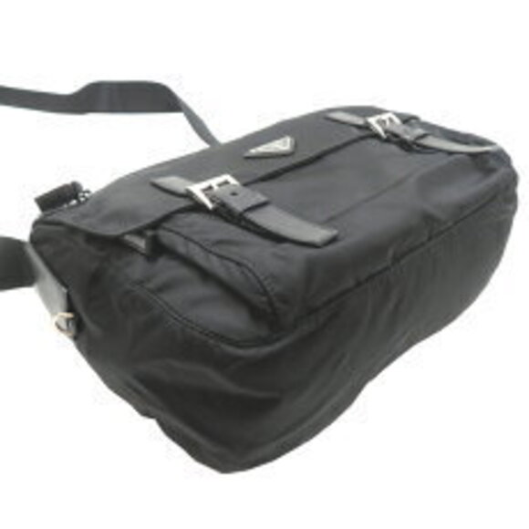 Prada Shoulder Tessuto Bag Black Bag Nero - Picture 3 of 9